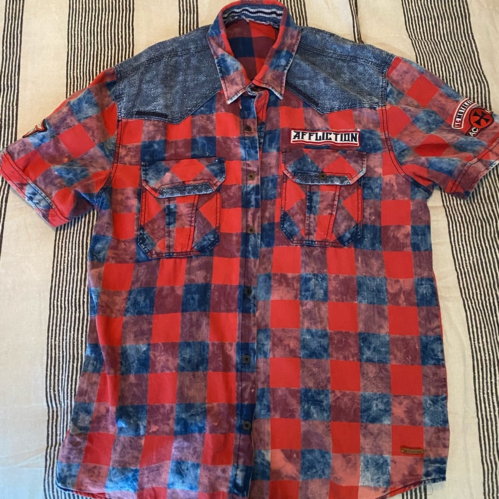Men’s Affliction Button Down Shirt